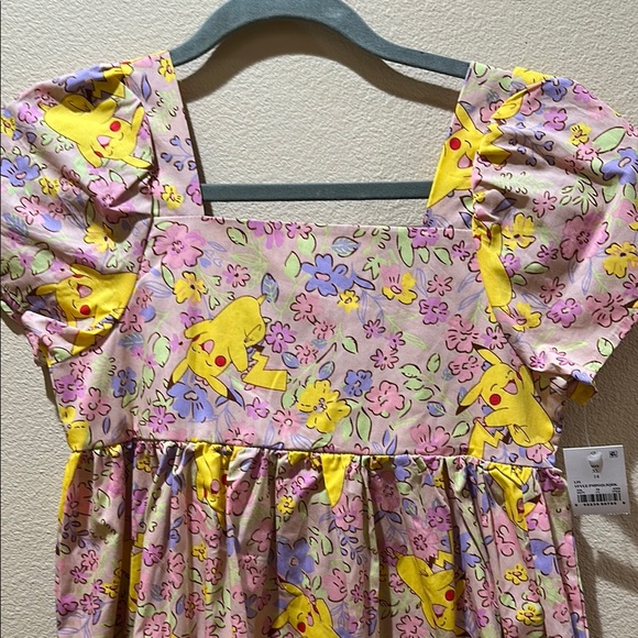 Pokemon Kids Dress - Pink and Yellow - Picture 2 of 5
